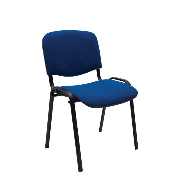 Comfort Basic stol med sortlakeret stel - Blå